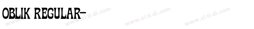 Oblik Regular字体转换 Oblik Regular字体转换